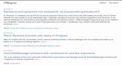 Desktop Screenshot of itblog.no